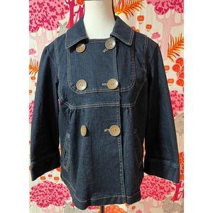 Denim crop jacket by Sonoma. EUC. Size M.